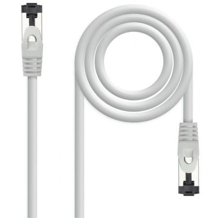 Cable de Red RJ45 SSTP Nanocable 10.20.2003 Cat.8.1/ 3m/ Gris